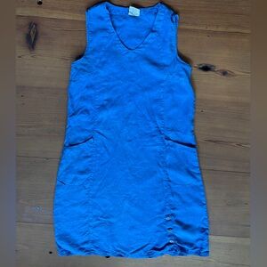 Blue linen Sun dress